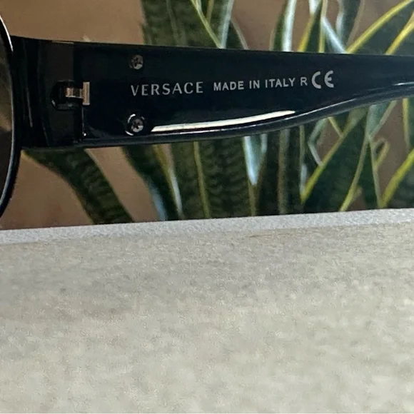 Versace Black Designer Sunglasses - Picture 7 of 9